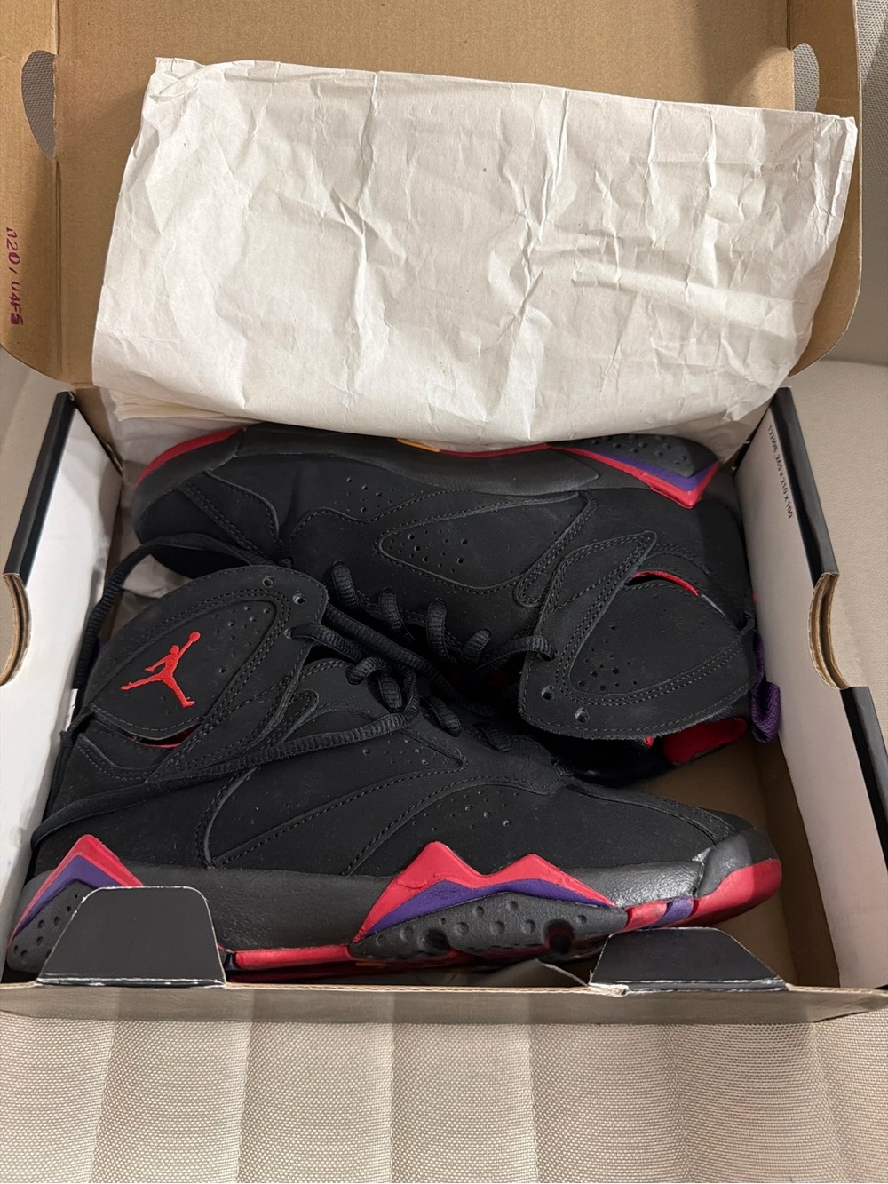 2012 Jordan Black Sneaker Box — Youth Size 4.5